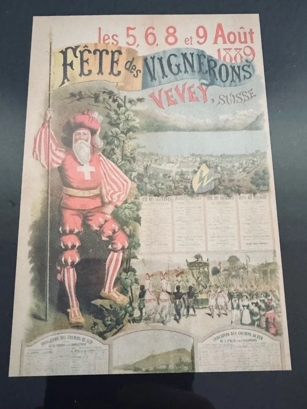 Fete de Vignerons Swiss Wine Festival Framed Art